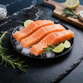 Sashimi-Grade Fresh Salmon Fillet | Premium Atlantic Salmon Portion