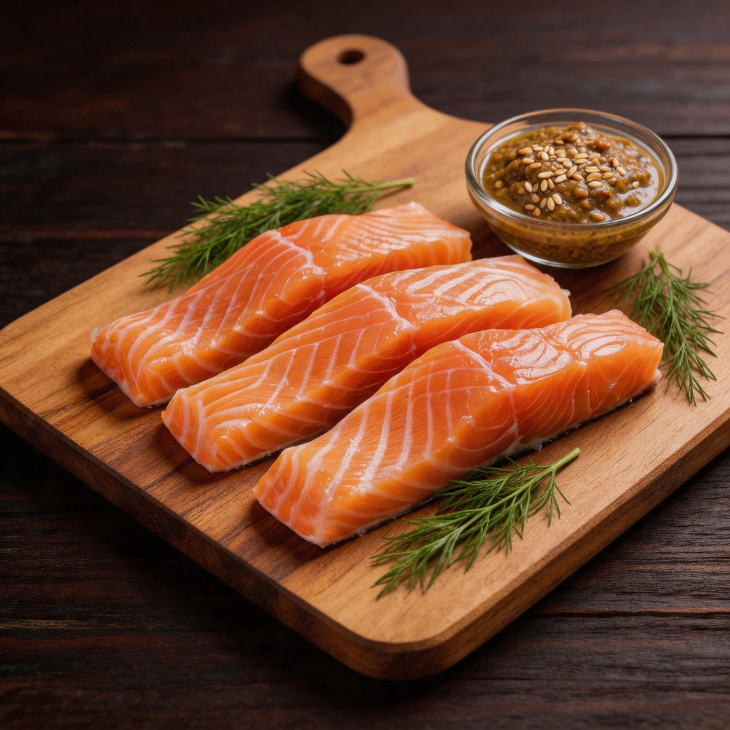 Sashimi-Grade Fresh Salmon Fillet | Premium Atlantic Salmon Portion