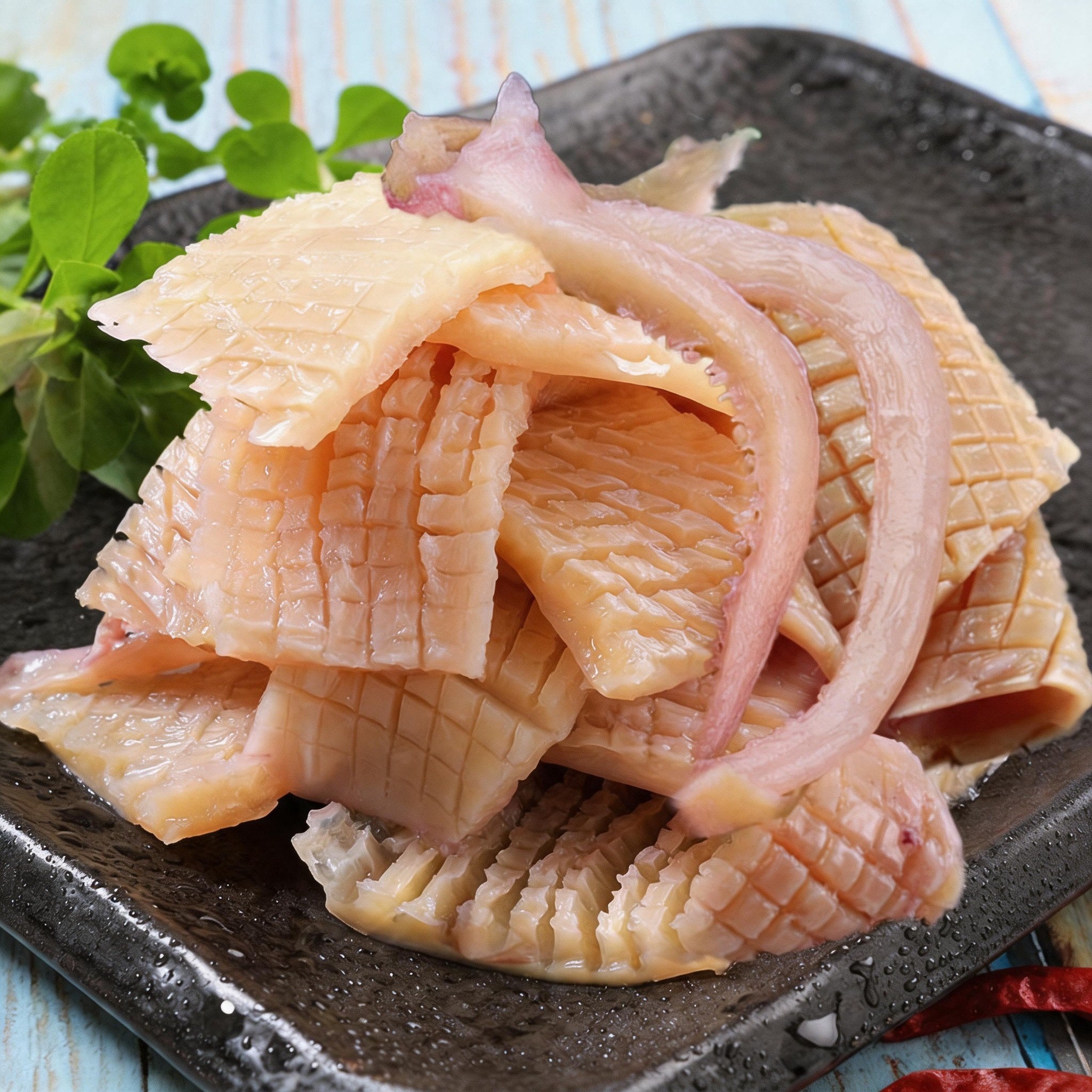 Pre-Cut Squid Flower / Squid Tubes | Frozen Squid Scallops for Stir Fry & Hot Pot